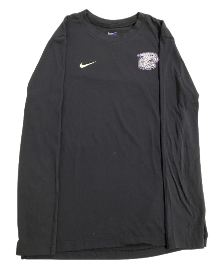 Kansas State Basketball Team Issued Long Sleeve Workout Shirt (Size M)