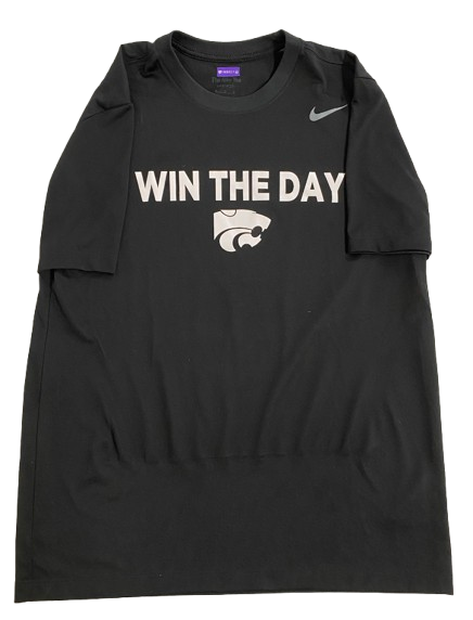 Kansas State Basketball Team Exclusive "WIN THE DAY" Workout Shirt (Size M)