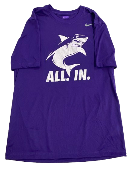 Kansas State Basketball Team Exclusive "ALL. IN." Workout Shirt (Size M)