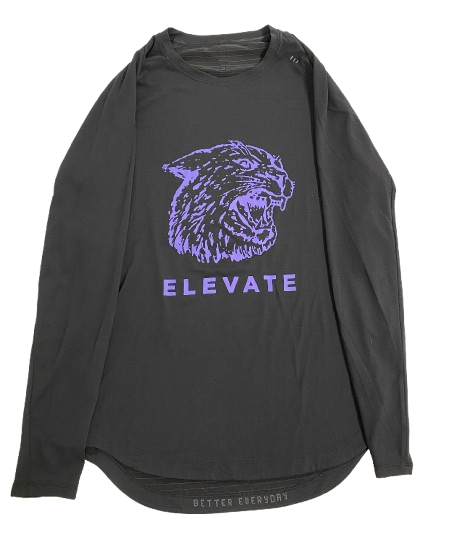 Kansas State Basketball Team Exclusive Lululemon "ELEVATE" Long Sleeve Shirt (Size M)