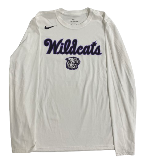 Kansas State Basketball Team Issued Long Sleeve Workout Shirt (Size M)