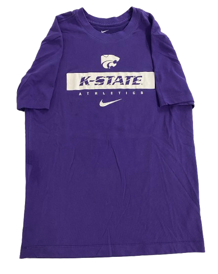 Kansas State Basketball Team Issued Workout Shirt (Size M)