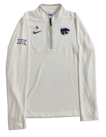 Kansas State Basketball Team Issued Sideline Quarter-Zip Pullover (Size M)