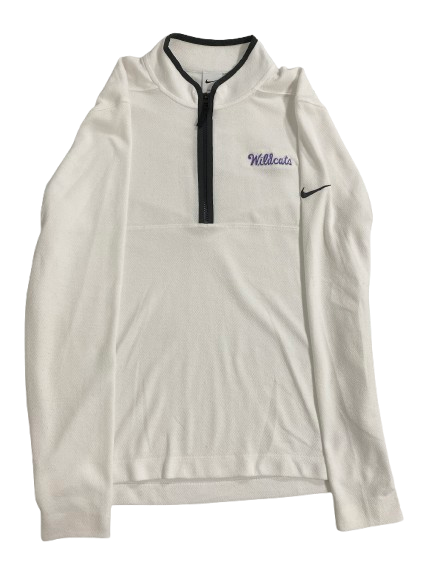 Kansas State Basketball Team Issued Sideline Quarter-Zip Pullover (Size M)