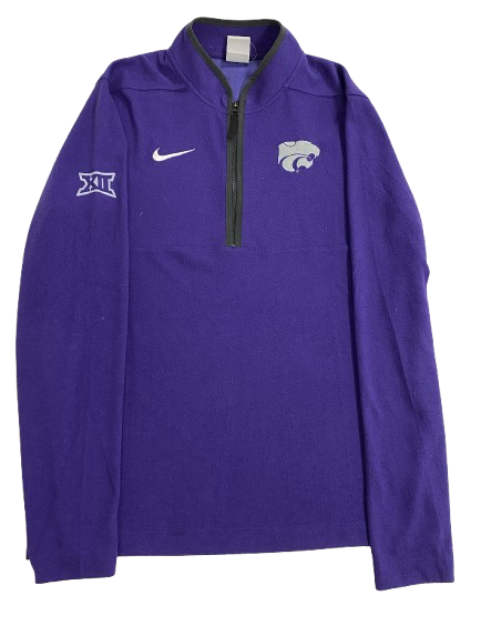 Kansas State Basketball Team Issued Sideline Quarter-Zip Pullover (Size M)