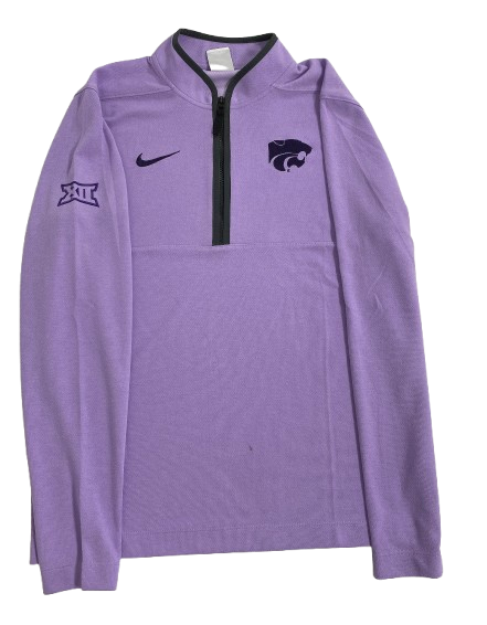 Kansas State Basketball Team Issued Sideline Quarter-Zip Pullover (Size M)