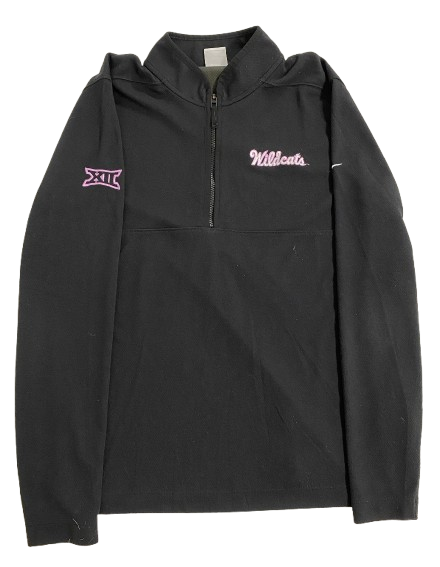 Kansas State Basketball Team Issued Sideline Quarter-Zip Pullover (Size M)