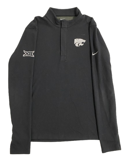 Kansas State Basketball Team Issued Sideline Quarter-Zip Pullover (Size M)