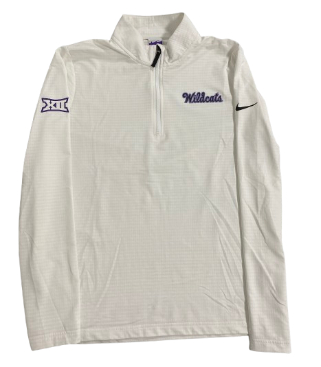 Kansas State Basketball Team Issued Sideline Quarter-Zip Pullover (Size M)