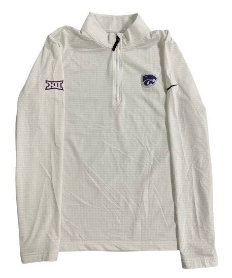 Kansas State Basketball Team Issued Sideline Quarter-Zip Pullover (Size M)