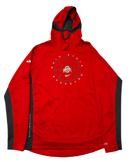 Eugene Brown III Ohio State Basketball Player Exclusive Sweatshirt with LeBron Logo (Size LT)