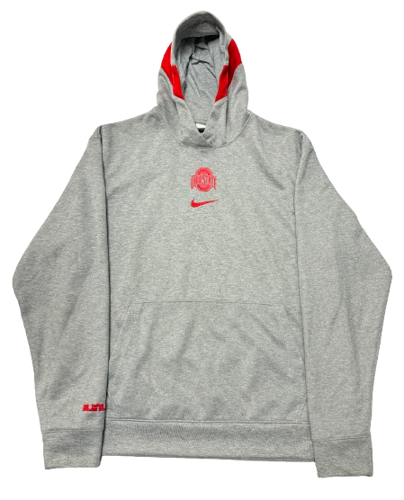 Eugene Brown III Ohio State Basketball Player Exclusive Sweatshirt with LeBron Logo (Size LT)