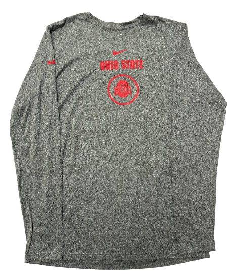 Eugene Brown III Ohio State Basketball Player Exclusive Long Sleeve Shirt with LeBron Logo (Size LT)