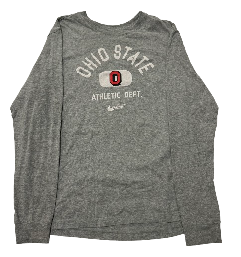 Eugene Brown III Ohio State Basketball Team Issued Long Sleeve Shirt (Size L)