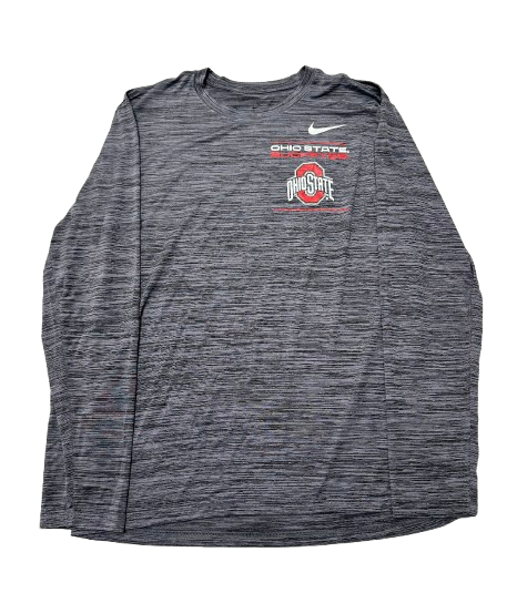 Eugene Brown III Ohio State Basketball Team Issued Long Sleeve Shirt (Size L)