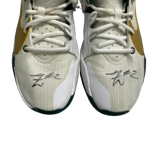 Tyson Walker Michigan State Basketball SIGNED Player Exclusive Game Worn Shoes (Size 11.5) - PHOTOMATCHED