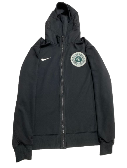 Tyson Walker Michigan State Basketball Player Exclusive 2023 NCAA Tournament Pre-Game Warm-Up / Bench Jacket (Size M)