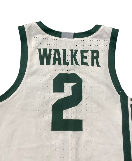 Tyson Walker Michigan State Basketball 2023-2024 Game Worn Jersey (Size 44) - PHOTOMATCHED