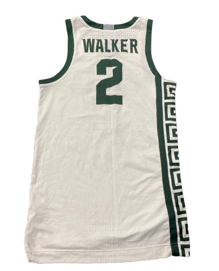 Tyson Walker Michigan State Basketball 2023-2024 Game Worn Jersey (Size 44) - PHOTOMATCHED