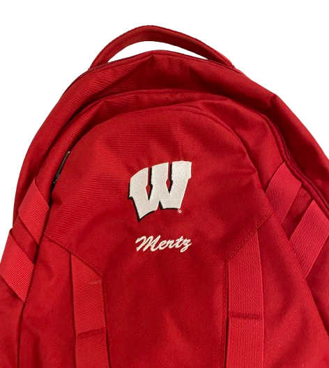 Graham Mertz Wisconsin Football Player Exclusive Travel Backpack