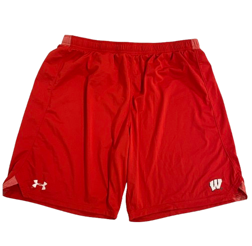 Graham Mertz Wisconsin Football Team Issued Workout Shorts (Size XL)