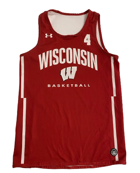 Kamari McGee Wisconsin Basketball Player Exclusive Reversible Practice Jersey (Size M)