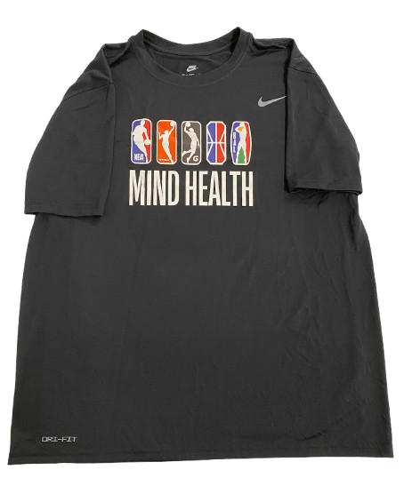 Kyle Filipowski NBA Player Exclusive NBAPA Rookie Transition Program "MIND HEALTH" Workout Shirt (Size XL)