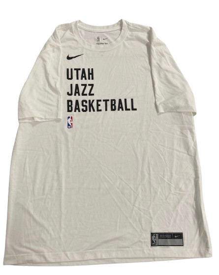 Kyle Filipowski Utah Jazz Player Exclusive Workout Shirt (Size XLT)