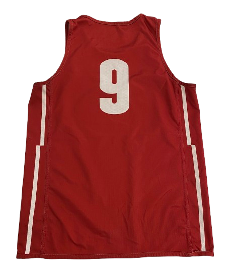 John Tonje Wisconsin Basketball SIGNED Player Exclusive Worn Reversible Practice Jersey (Size XL)