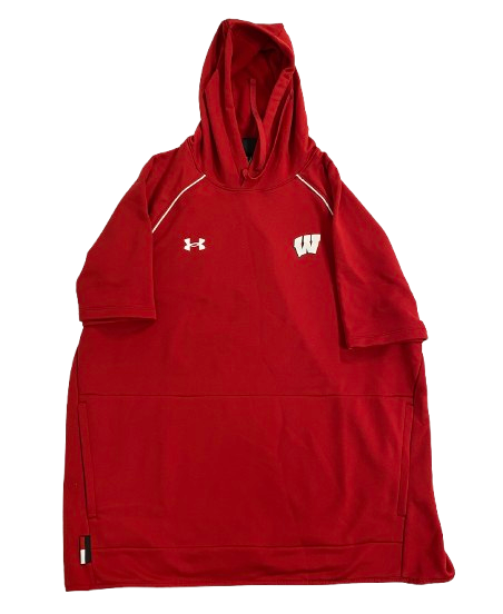 John Tonje Wisconsin Basketball Player Exclusive Short Sleeve Hoodie (Size XL)