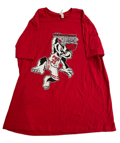 John Tonje Wisconsin Basketball SIGNED T-Shirt (Size XXL)
