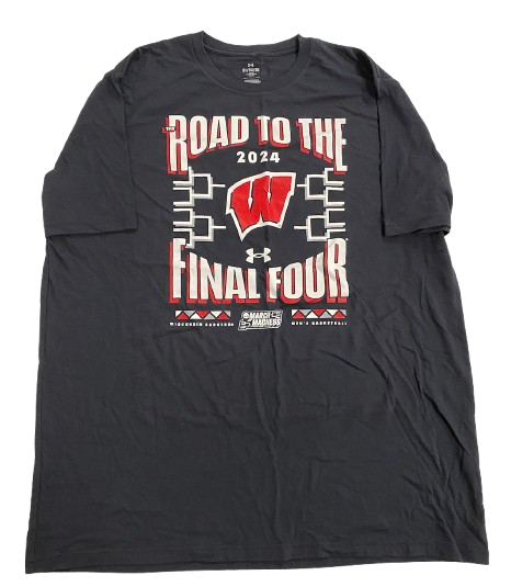 Wisconsin Basketball Team Issued "2024 Road to the Final Four" Workout Shirt (Size XL)