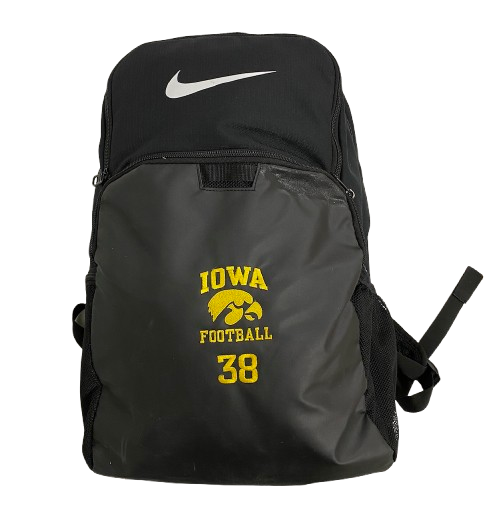 Devan Van Ness Iowa Football Player Exclusive Travel Backpack with Number