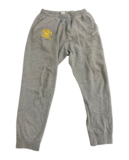 Devan Van Ness Iowa Football Player Exclusive Sweatpants (Size LT)