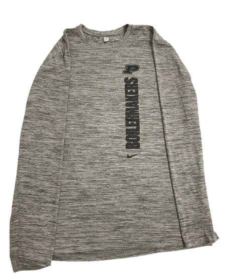 William Berg Purdue Basketball Team Issued Long Sleeve Shirt (Size XLT)