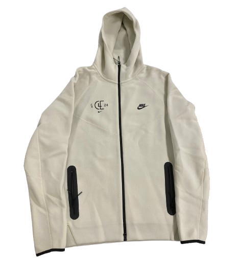 Sydney Affolter Iowa Basketball Exclusive "Cleveland 2024 Final Four" Nike Tech Fleece Jacket (Size LT)