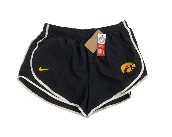 Sydney Affolter Iowa Basketball Team Issued Workout Shorts (Size Women&