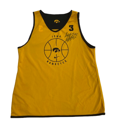 Sydney Affolter Iowa Basketball SIGNED Player Exclusive PRACTICE WORN Reversible Practice Jersey (Size L)
