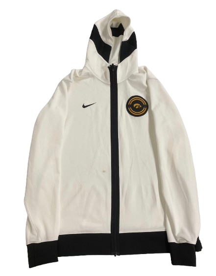 Sydney Affolter Iowa Basketball Player Exclusive 2023 NCAA Tournament - including FINAL FOUR (vs. South Carolina) & FINALS (vs. LSU) - Pre-Game Warm-Up / Bench Jacket (Size LT)
