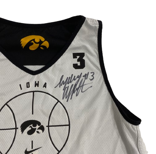 Sydney Affolter Iowa Basketball SIGNED Player Exclusive PRACTICE WORN Reversible Practice Jersey (Size L)