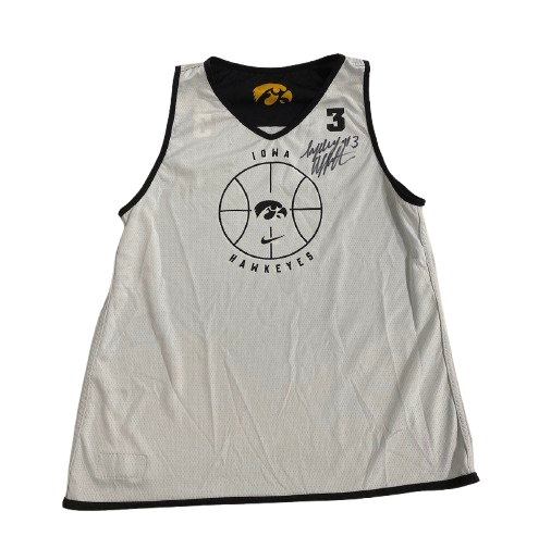 Sydney Affolter Iowa Basketball SIGNED Player Exclusive PRACTICE WORN Reversible Practice Jersey (Size L)