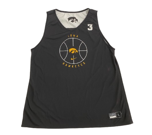 Sydney Affolter Iowa Basketball SIGNED Player Exclusive PRACTICE WORN Reversible Practice Jersey (Size L)