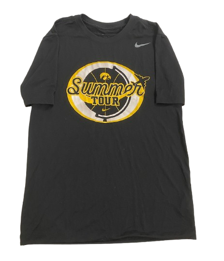 Sydney Affolter Iowa Basketball Player Exclusive 2023 Italy & Croatia "Summer Tour" T-Shirt (Size M)