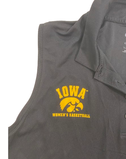 Sydney Affolter Iowa Basketball Player Exclusive Sleeveless Golf Polo Shirt (Size Women&