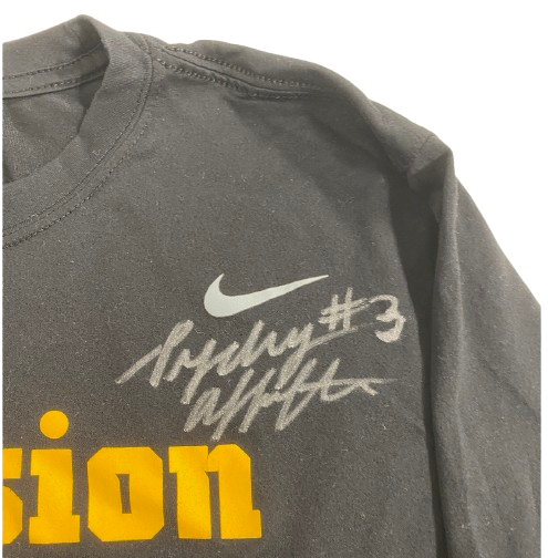 Sydney Affolter Iowa Basketball SIGNED Player Exclusive "INCLUSION" Pre-Game Warm-Up Long Sleeve Shirt (Size L)