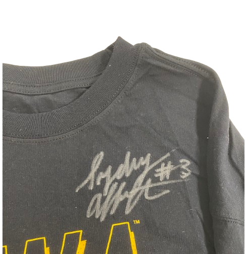 Sydney Affolter Iowa Basketball SIGNED Team Issued Long Sleeve Shirt (Size M)