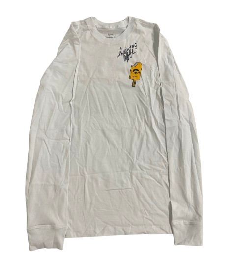 Sydney Affolter Iowa Basketball SIGNED Team Issued "Dorm Pack" Long Sleeve Shirt (Size M)