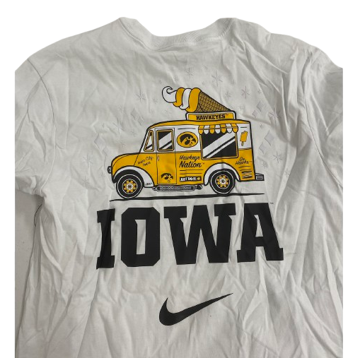 Sydney Affolter Iowa Basketball SIGNED Team Issued "Dorm Pack" Long Sleeve Shirt (Size M)