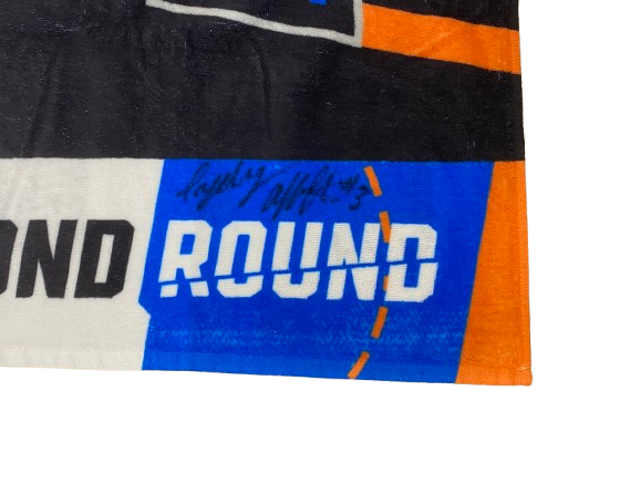 Sydney Affolter Iowa Basketball Exclusive SIGNED NCAA Tournament "MARCH MADNESS" Second Round Bench Towel