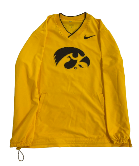 Sydney Affolter Iowa Basketball Team Issued Windbreaker Pullover Jacket (Size M)